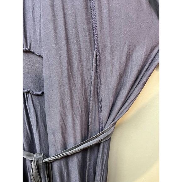 Fleur’t grey/lavender‎ tie front robe Womens Medium/Large Stretch Cozy - Picture 8 of 10